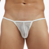 MenSexyWear String Visibly Blanc pailleté